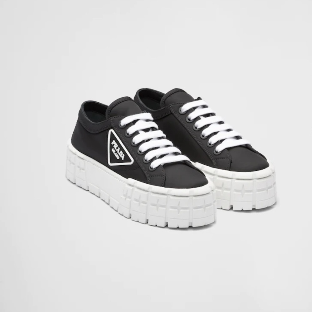 Double Wheel nylon gabardine sneakers